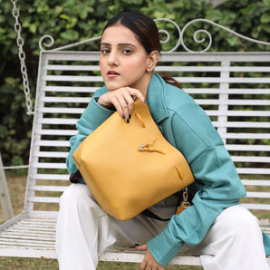 Mustard Leather bag